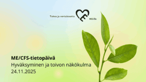 Kasvin verso, tietopäivän otsikko sekä hankkeen logo.